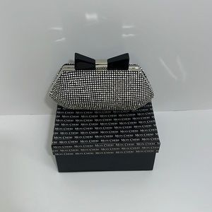 Mon Cheri Rhinestone Small Clutch